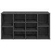 vidaXL Scarpiera con Panchina Grigia 103x30x55 cm Legno Multistrato