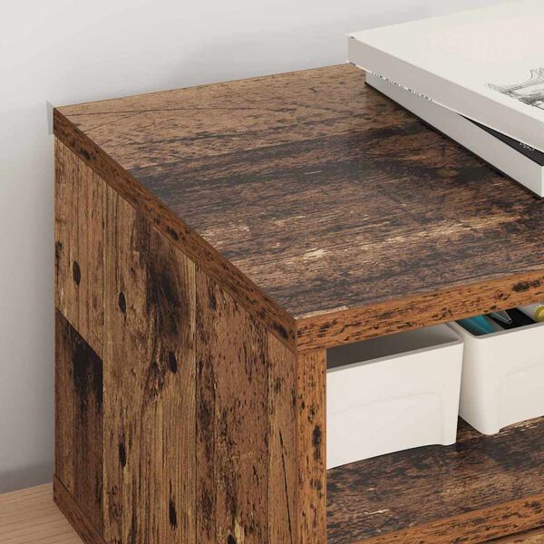 vidaXL Supporto per Stampante Legno vecchio 40 x 32 x 24 cm