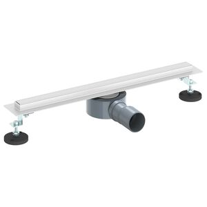 vidaXL Scolascale per doccia a 360&deg; con modello slim Argento 50 cm