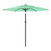vidaXL Ombrellone da Giardino con Palo in Acciaio Verde 268x268x226 cm
