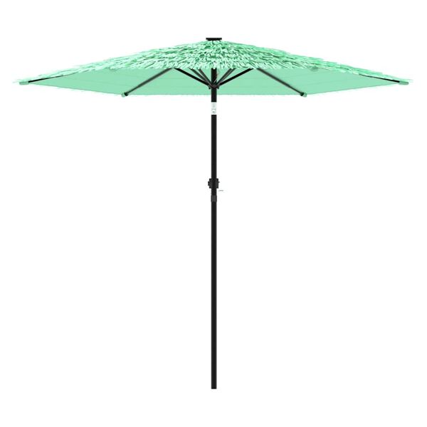 vidaXL Ombrellone da Giardino con Palo in Acciaio Verde 268x268x226 cm