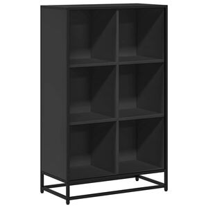 vidaXL Libreria Nera 65,5x33x107,5 cm in Legno Multistrato