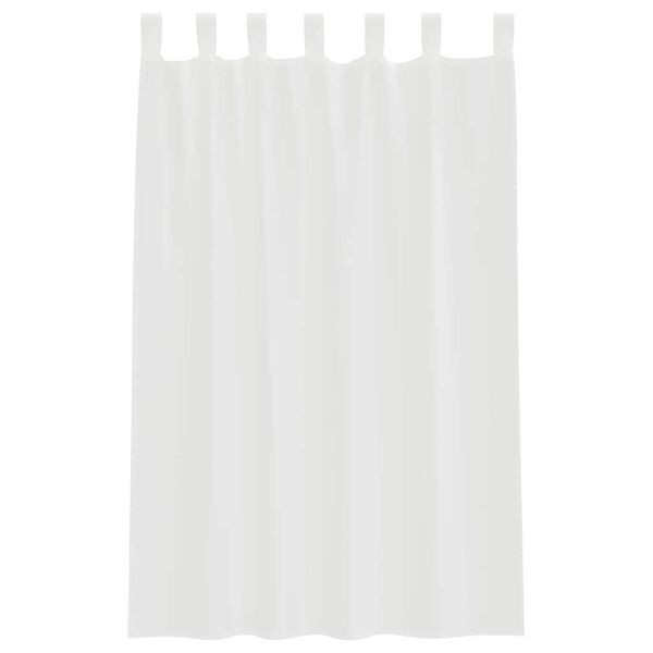 vidaXL Tende in Voile con Passanti 2 pz Bianco 140x175 cm