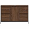 vidaXL Mobile Lavabo con Cassetti Rovere Marrone 90x34,5x60 cm