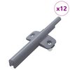 vidaXL Smorzatore a Chiusura Morbida 12 pcs Grigio 125 x 47 x 15 mm PP