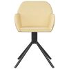 vidaXL Sedie da Pranzo Girevoli 2 pz Crema in Velluto