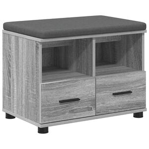 vidaXL Panca per ingresso Sonoma grigia 60 x 38 x 46 cm