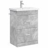 vidaXL Set di mobili per il bagno Grigio Cemento 61 x 40 x 84,5 cm