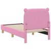 vidaXL Struttura letto per bambini con testata Rosa 70 x 140 cm