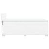 vidaXL Giroletto a Molle con Materasso Bianco 90x200 cm in Similpelle