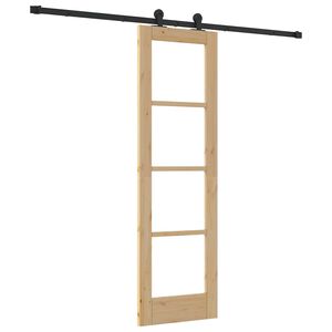 vidaXL Porta scorrevole ORKDAL Naturale 61 x 198,5 cm