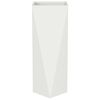 vidaXL Fioriera 2 pcs Bianco 30 x 30 x 75 cm Acciaio