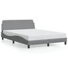 vidaXL Giroletto Dover Grigio Chiaro 140x190 cm Tessuto