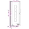 vidaXL Porta Frontale Bianco PVC