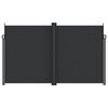 vidaXL Tenda da Sole Laterale Retrattile Nera 200x1200 cm