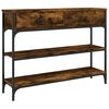 vidaXL Tavolino Consolle Rovere Fumo 100x25x75 cm Legno Multistrato