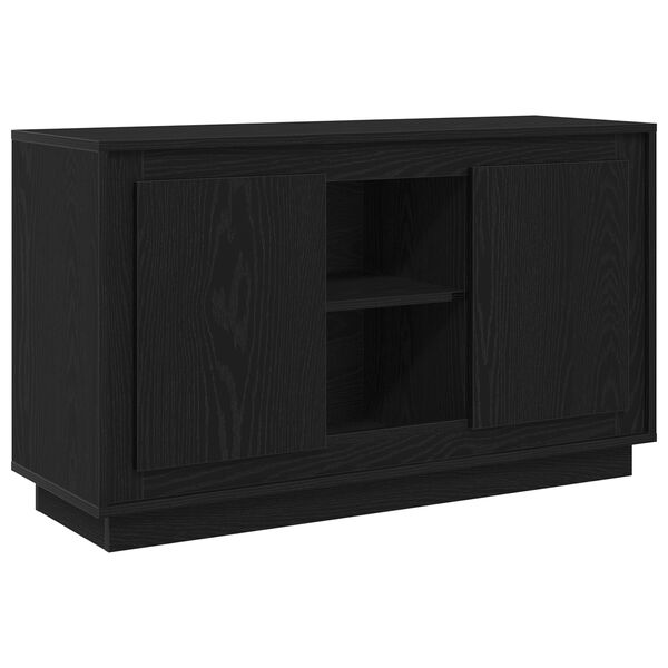 vidaXL Credenza Rovere Nero 102 x 35 x 60 cm Legno multistrato