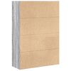 vidaXL Libreria Grigio Sonoma 80x30x114 cm in Legno Multistrato