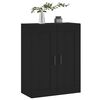 vidaXL Mobile a Parete Nero 69,5x34,90 cm in Legno Multistrato