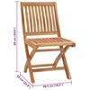 vidaXL Sedie da Giardino 2 pz con Cuscini Blu Reale Massello di Teak