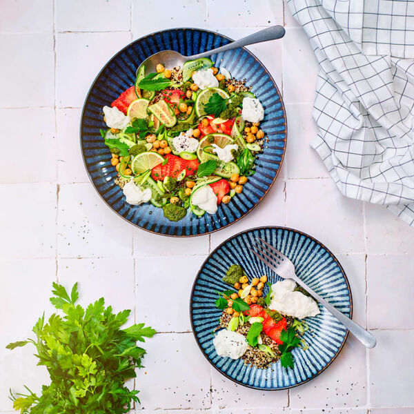 Cosy & Trendy Piattino Dessert Motivo Righe Atlantis 6pz &Oslash;21,5 cm Blu