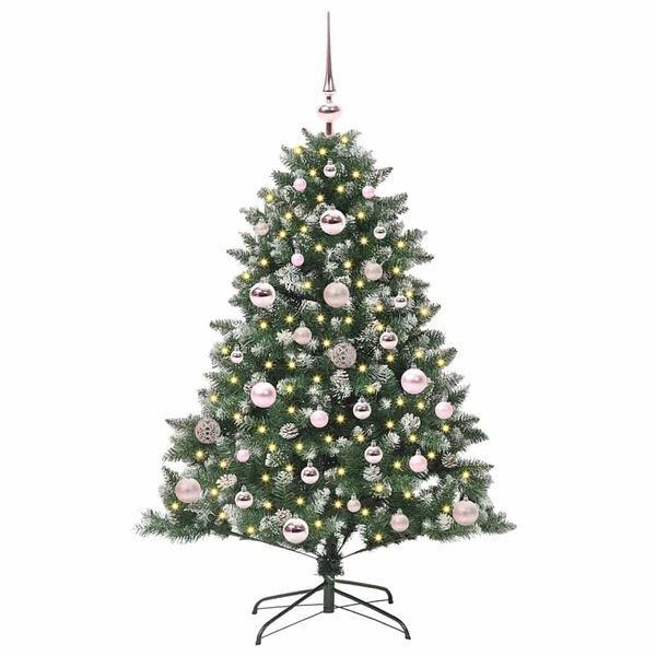 vidaXL Albero di Natale artificiale con 150 LED Verde 120 cm