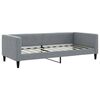 vidaXL Divano Letto con Materasso Grigio Chiaro 90x190 cm in Tessuto