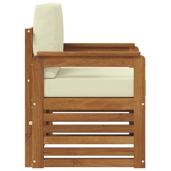 vidaXL Set di divani da esterno Legno di Acacia Massello e Poliestere