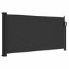 vidaXL Tenda da Sole Laterale Retrattile Nera 100x300 cm