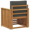 vidaXL Set di divani da esterno con cuscino Naturale 71 x 63 x 73 cm