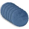 vidaXL Federa 6 pcs HEERLEN Azzurro &Oslash; 30 cm Flanella
