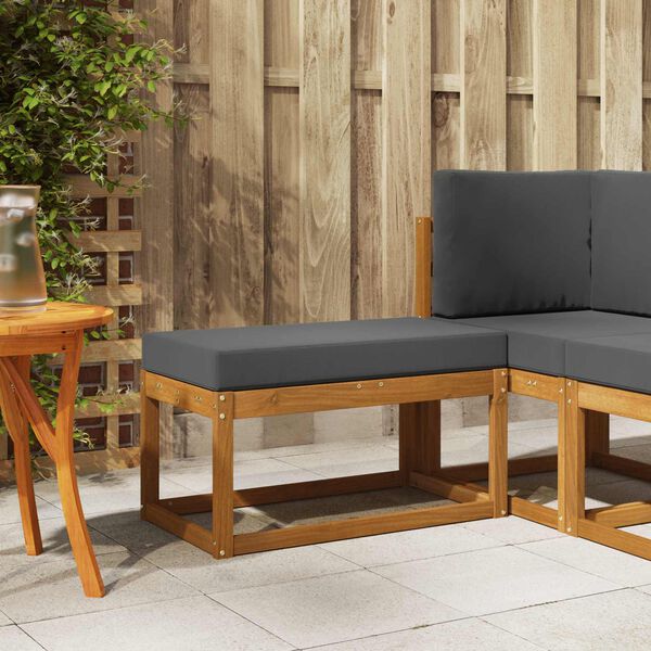 vidaXL Panca da esterno Legno di Acacia Massello Naturale