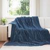 vidaXL Coperta Blu navy 270 x 240 cm Panno