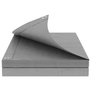 vidaXL Telo con Occhielli Grigio Chiaro 4 x 8 m 180 gsm PE