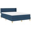 vidaXL Letto a molle con materasso Blu 190 x 140 cm Poliestere