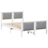 vidaXL Struttura del letto Grigio chiaro 120 x 190 cm Tessuto