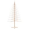 vidaXL Albero di Natale Decorativo in Legno 210 cm Legno Massello Pino
