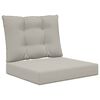 vidaXL Cuscino per divano da esterno Poliestere Grigio 60 x 50,5 cm