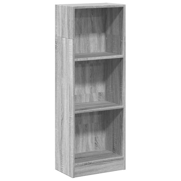vidaXL Libreria Grigio Sonoma 40x24x109 cm in Truciolato