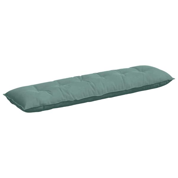 vidaXL Cuscino per Schiena Verde Mare 180 x 50 cm Tessuto in Cords