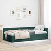 vidaXL Cornice del letto ad angolo Verde Scuro 90 cm x 190 cm Velluto