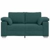 vidaXL Divano Verde Scuro 160 x 77 x 82 cm Tessuto