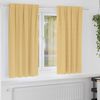 vidaXL Tende Blackout con Anelli 2 pcs Beige 175 x 140 cm Poliestere