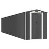 vidaXL Capanno da Giardino Antracite 192x938x223 cm in Acciaio Zincato