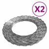 vidaXL Filo Spinato 2 pz BTO-22 100 m in Acciaio