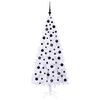 vidaXL Albero di Natale artificiale Bianco 180 cm PVC e Acciaio