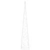 vidaXL Cono di Luce LED Acrilico Decorativo Bianco Freddo 90 cm