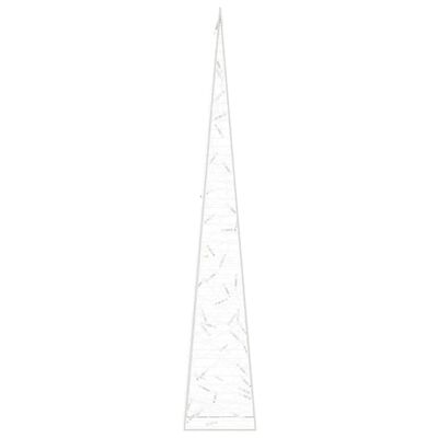 vidaXL Cono di Luce LED Acrilico Decorativo Bianco Freddo 90 cm