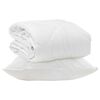 vidaXL Duvet per Tutte le Stagioni con cuscino 2 pz Bianco Microfibra