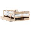 vidaXL Letto senza Materasso 160x200 cm in Legno Massello di Pino